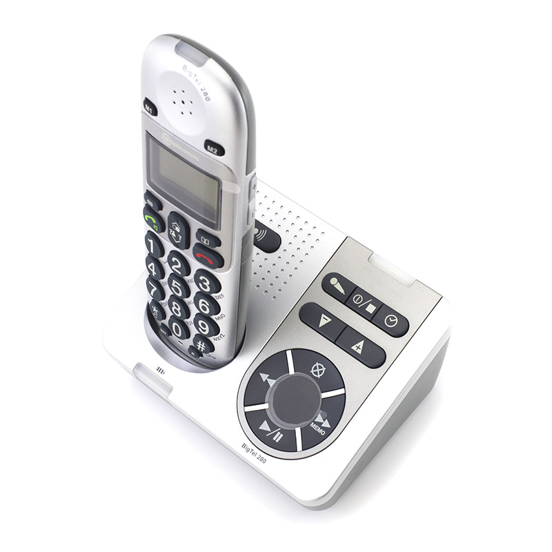 Amplicomms BigTel 280 Téléphone sans fil avec répondeur automatique 